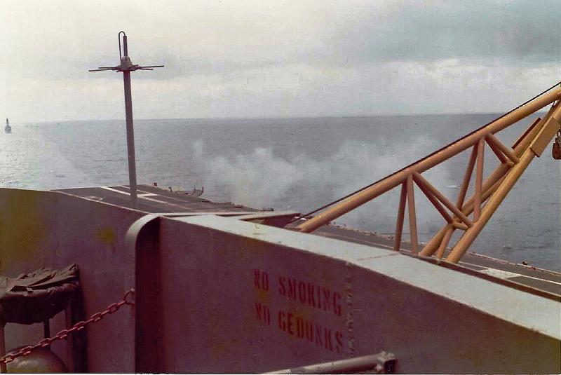 Port side aft Practice Gun Run  - TICO  1972